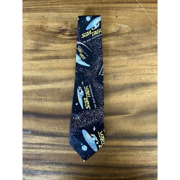 Ralph Marlin 1991 Star Trek Next Generation Men’s Necktie 56" Length 4" Width - Picture 4 of 4